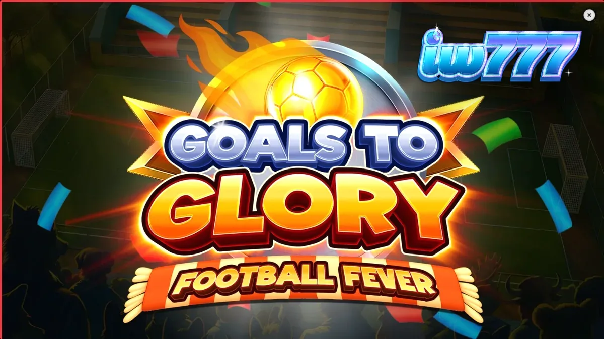 Tampilan visual slot Goals to Glory Football Fever dengan karakter hewan pemain sepak bola